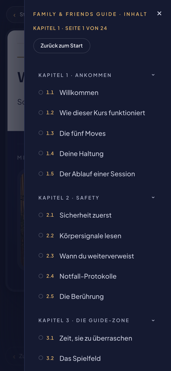 De inhoudsopgave. Elke les, altijd één tik ver weg.